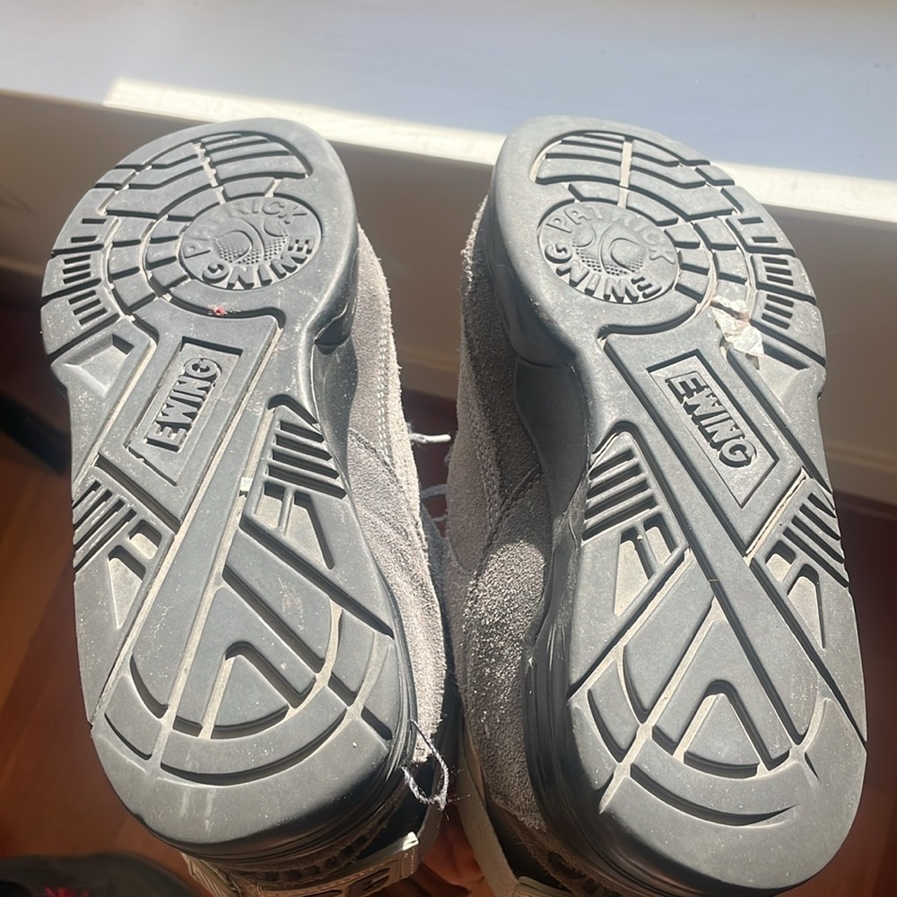 Throwback Patrick Ewing Athletics Gray High-Top S… - image 6